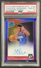 SHAI GILGEOUS-ALEXANDER PSA 10 2018 PANINI OPTIC 162 RATED ROOKIE AUTO PURPLE RC