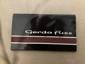 Unusual Foreign GERDA FUSS Match Book