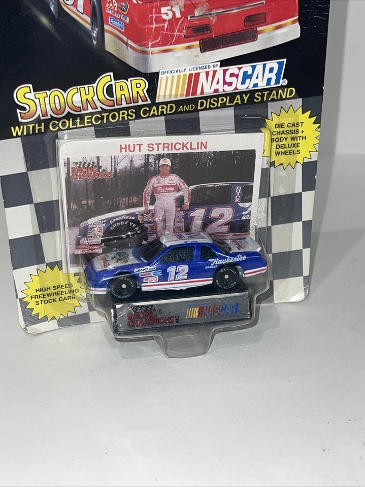 RACING CHAMPIONS INC, #12 HUT STRICKLIN, COCHE DE STOCK CON TARJETA DE COLECCIONISTA Y SOPORTE Foto 2 de 3
