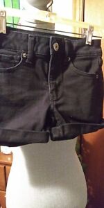 american eagle black jean shorts