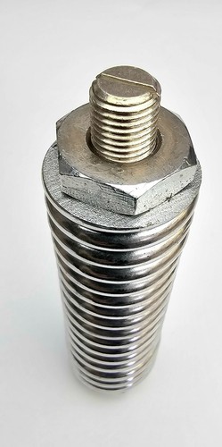 Resorte de choque cromado de alta resistencia para camioneros profesionales - antenas CB con 3/8" x 24 - Imagen 2 de 5