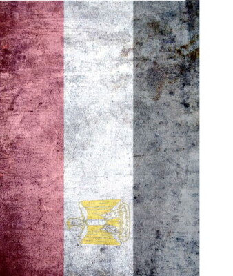 FC Model Trend Self Adhesive Grunge Base (Flag) -  Egypt (19x13cm)