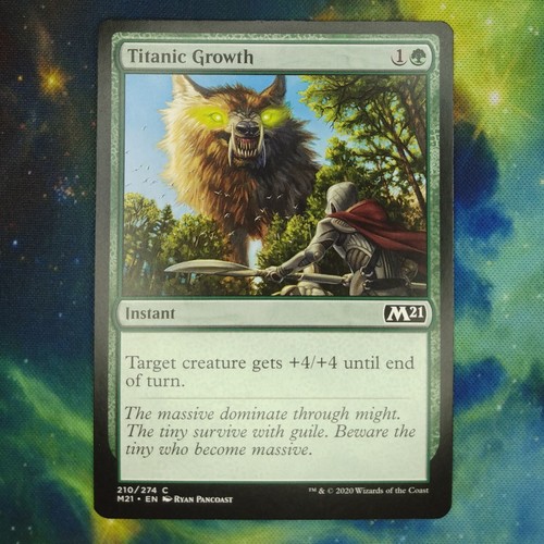 MTG Titanic Growth Core Set 2021 210/274 Regular Common | eBay