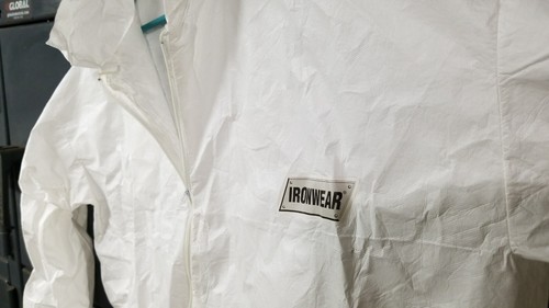 Custodia 25qty Ironwear tuta monouso 2XL elastico polso-caviglia 1600 XXL Tyvek - Foto 3 di 9
