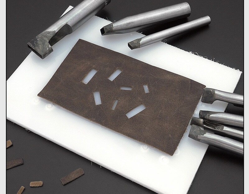 Watch Strap Leather Belt Rectangle Hole Punch Steel Cutting Tool