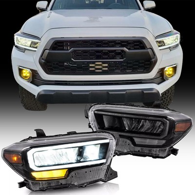 2020+ Full LED Headlamp Style For 16-23 Toyota Tacoma Projector Headlights W/DRL