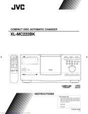 JVC XL-MC222BK CD Changer Owners Instruction Manual Reprint