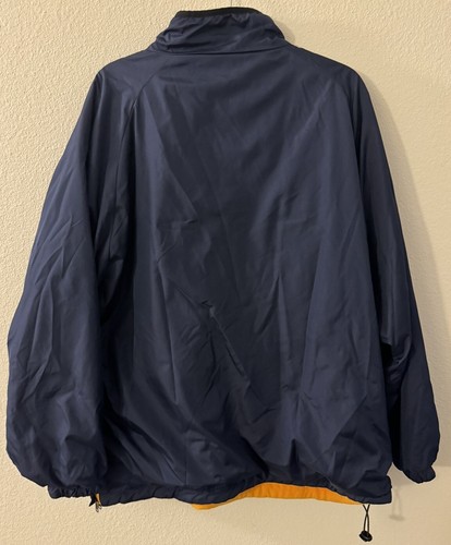 Chaqueta cortavientos vintage Pro Player Michigan Wolverines 1/4 cremallera polar para hombre M - Imagen 3 de 6