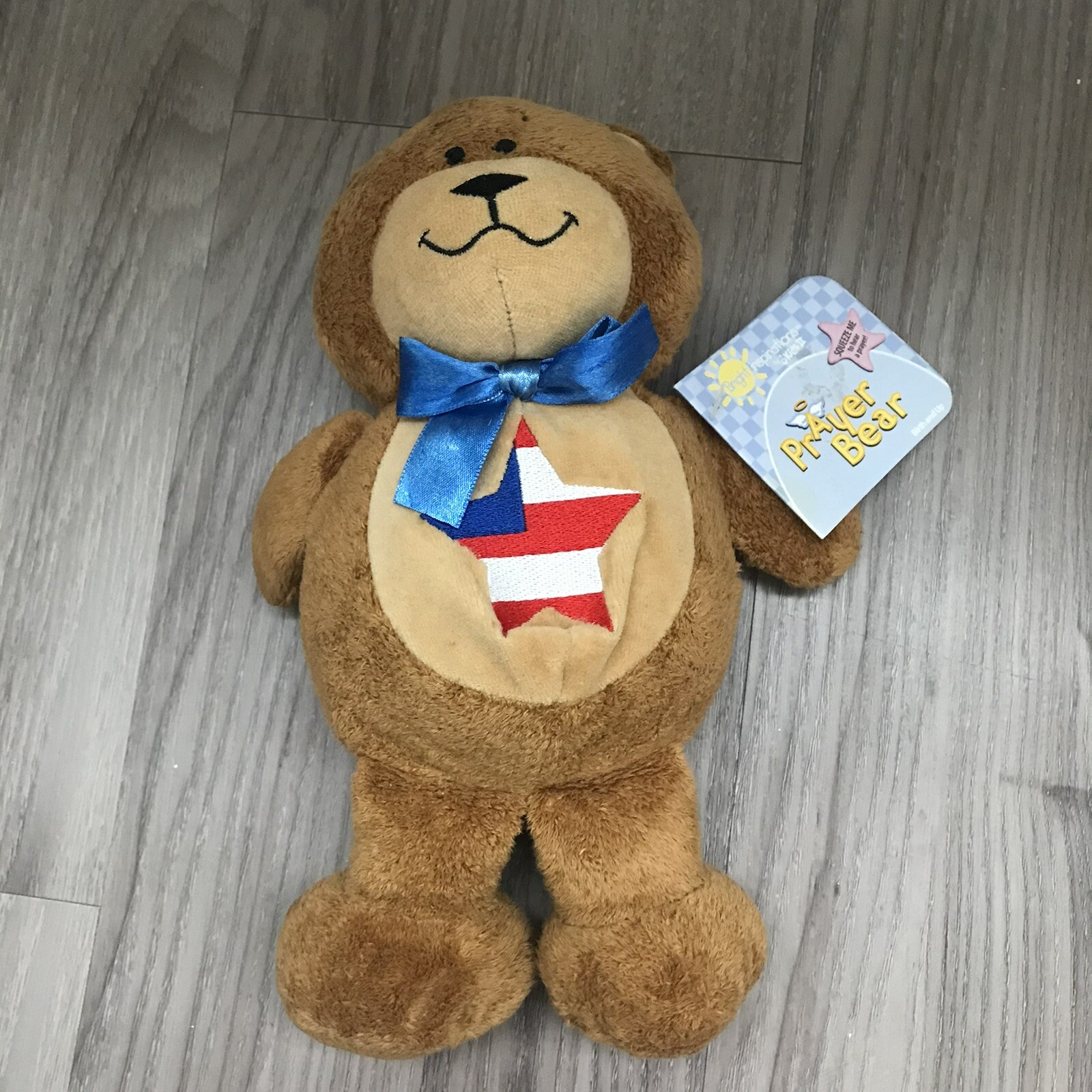 KIDS II Pledge Bear Plush God Made the World VTG 2002 (Doesn’t Talk No Sound) 9”