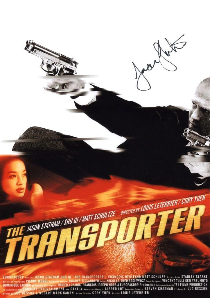 BP製 Professional Courier ジェイソン トランスポーター THE TRANSPORTER SIGNED PHOTO POSTER 12