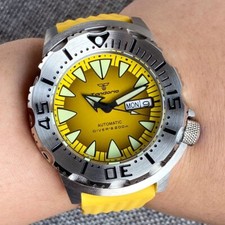 20ATM 42mm Monster Japan NH36A Automatic Mens Watch AR Sapphire Glass Luminous