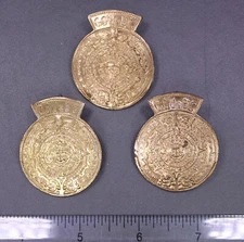 Vintage .925 Sterling Silver JML Signed Mayan Calendar Pin (1 Piece)