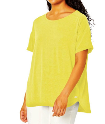 AMAZON ESSENTIALS Lightweight Relaxed Crewneck Shirt Size XXL Yellow NWT