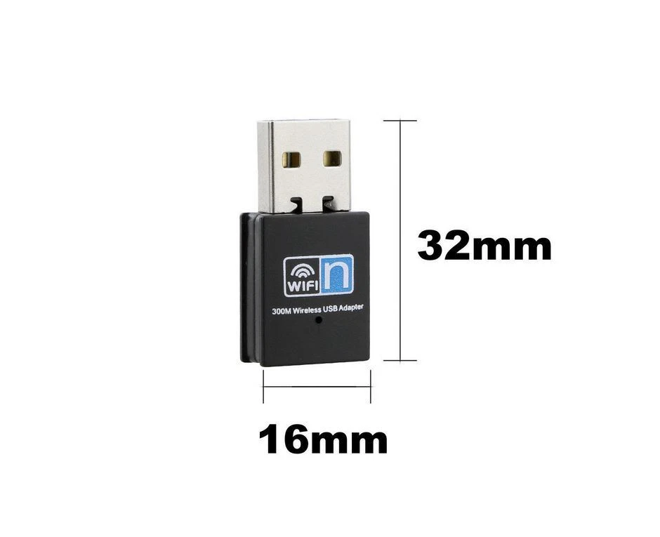 Mini Wireless Network Card WiFi Internet Adapter USB Dongle 802.11n/g/b 300Mbps - Image 4 of 4