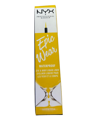 NYX Professional Epic Wear Liquid Eyeliner Waterproof 0.12 Fl Oz