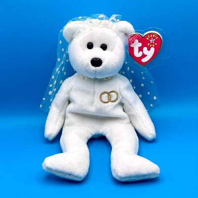 TY Beanie Baby - MRS the Bride Bear (8.5 inch)