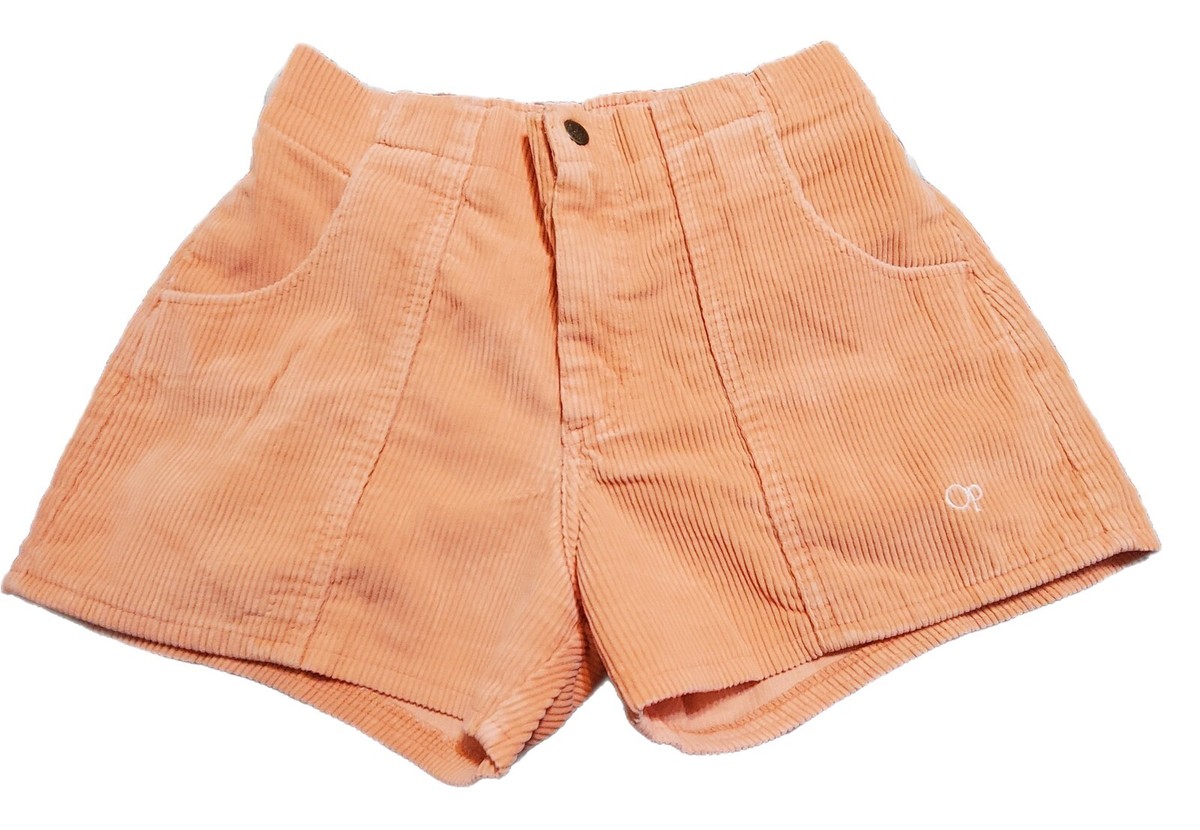 Vtg 80s OP Ocean Pacific Corduroy Coral Longrider Shorts
