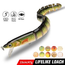 Fishing Mulit Jointed Lure Eel 13 Segments Sinking Wobblers Pike Trout 23cm/47g