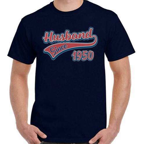 Esposo Camiseta Boda Aniversario Desde 1950 Hombre Divertido Padres San Valentín - Imagen 8 de 27