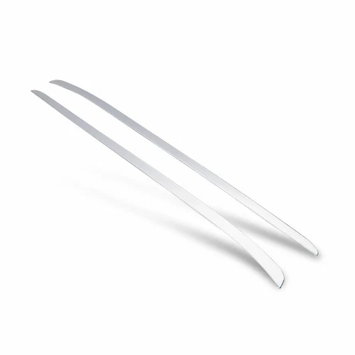 Tira decorativa de ambos lados para parabrisas delantero de acero plateado para Macan 2011-2017 - Imagen 2 de 5