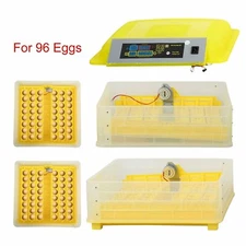 Egg Incubator 96 Eggs Automatic Digital Poultry Bird Chicken Quail Hatcher 110V