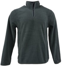 New Vintage 1946 Men's Sizes S / M / L Gray Fleece Quarter Zip Pullover Sweater