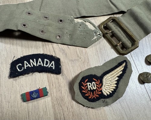 WW2 era Royal Canadian RCAF Air Force Uniform Jacket Radio Operator Tropical LOT - Picture 4 of 21