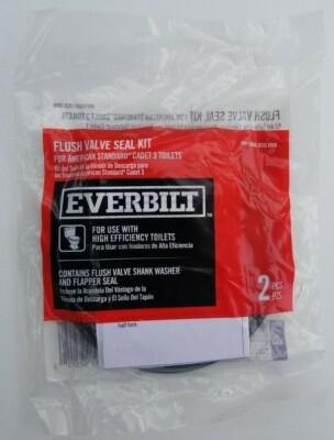 Everbilt TOILET FLUSH VALVE SEAL KIT for American Standard Cadet 3 Toilets NEW