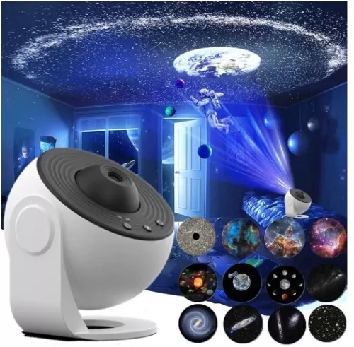 Proiettore 12 in 1 LED/Galaxy Cielo Stellato Lampada Nebulosa Terra Stellata Luci Notturne - Foto 1 di 19