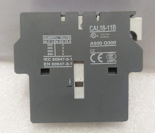 CAL18-11B ABB Auxiliary Contact NEW INVENTORY 1PCS - Picture 2 of 2