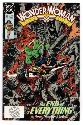 WONDER WOMAN 53 (VF+ 8.5) GEORGE PEREZ COVER & STORY / 1991 MODERN AGE ...