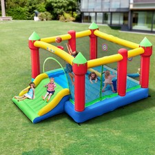 15ftx12ft Commercial Bounce House Inflatable Slide Bouncer Large Castle w/Blower