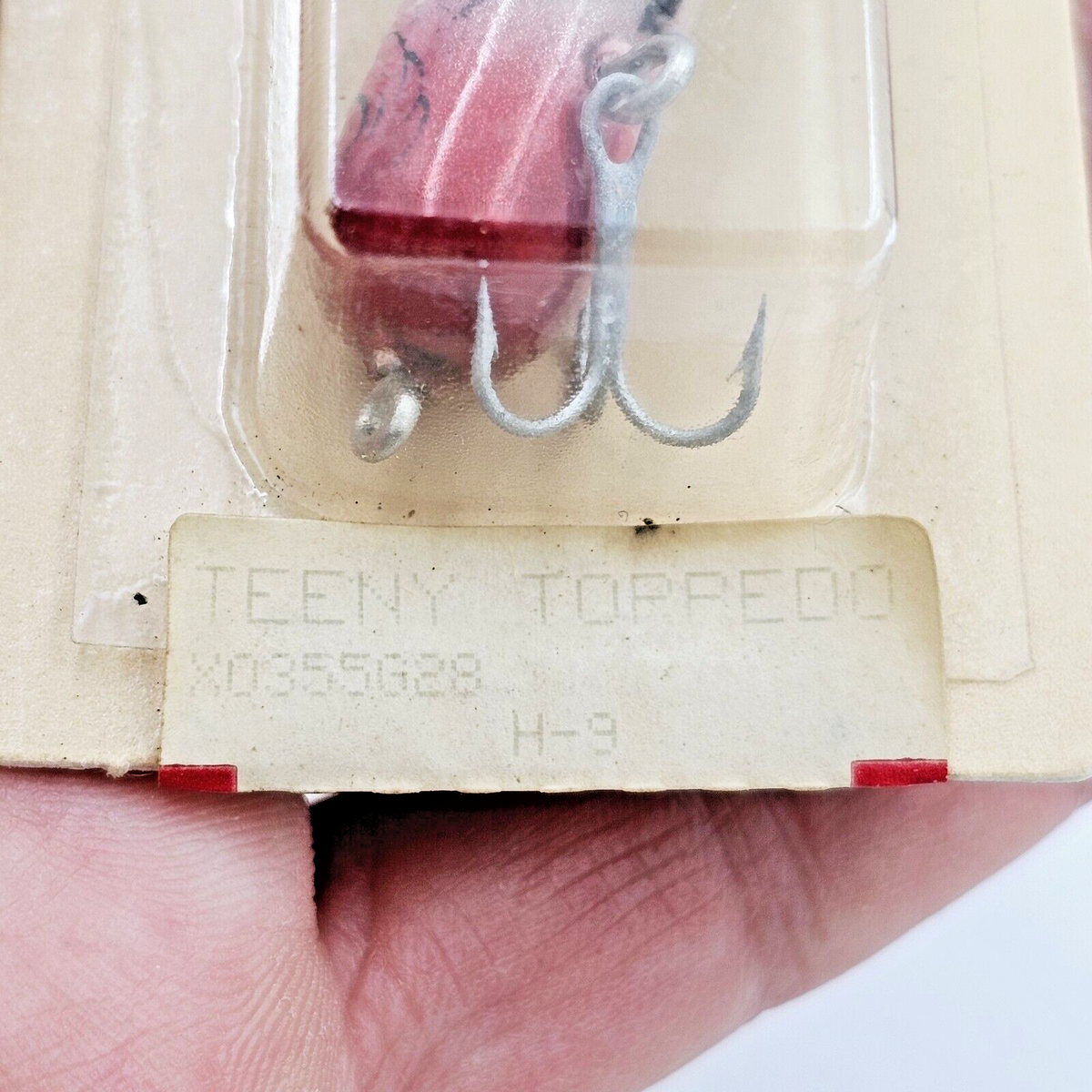 Vtg 1984 Heddon X0355 Teeny Torpedo 1/8 Oz Topwater 1 1/2
