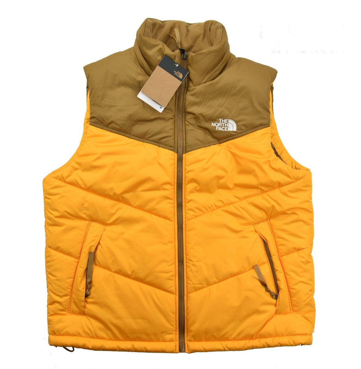 The North Face Men's Saikuru Vest Summit Gold/Utility Brown size:M