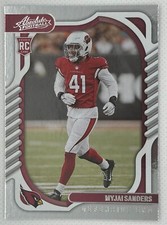 2022 Panini Absolute #186 MYJAI SANDERS  Rookie RC Arizona Cardinals !!!