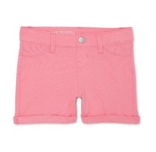 Wonder Nation Girl's French Terry Shorts sz Small Peach Adjustable Waist Pull-On