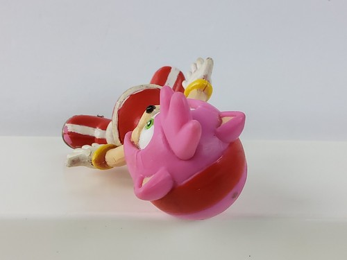 Figura Amy Sonic The Hedgehog Bendable 3" Sonic X Toy Island Vintage 2000 RARA - Imagen 7 de 7