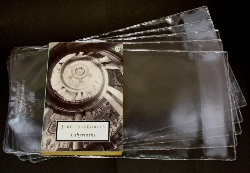 25X PROTECTIVE ADJUSTABLE PAPERBACK BOOKS COVERS clear plastic (SIZE 198MM)