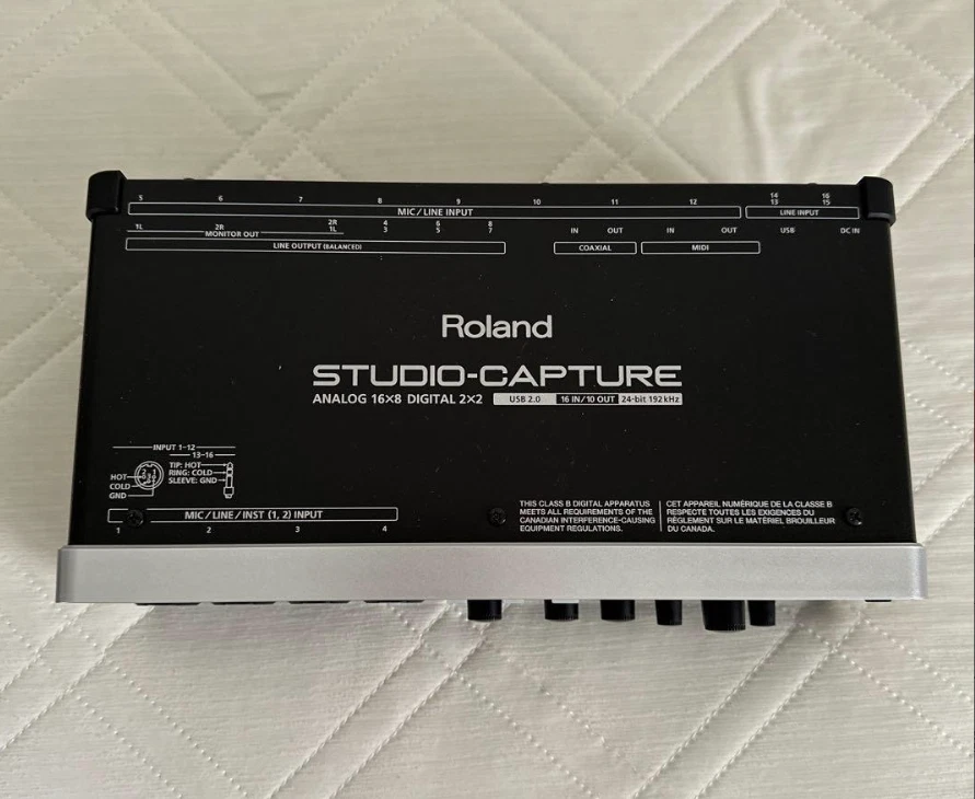 Roland UA-1610 STUDIO-CAPTURE ANALOG 16x8 DIGITAL 2x2 USB2.0 16IN/10OUT - Image 3 of 4