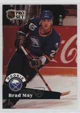 1991-92 Pro Set Brad May #523 0it8