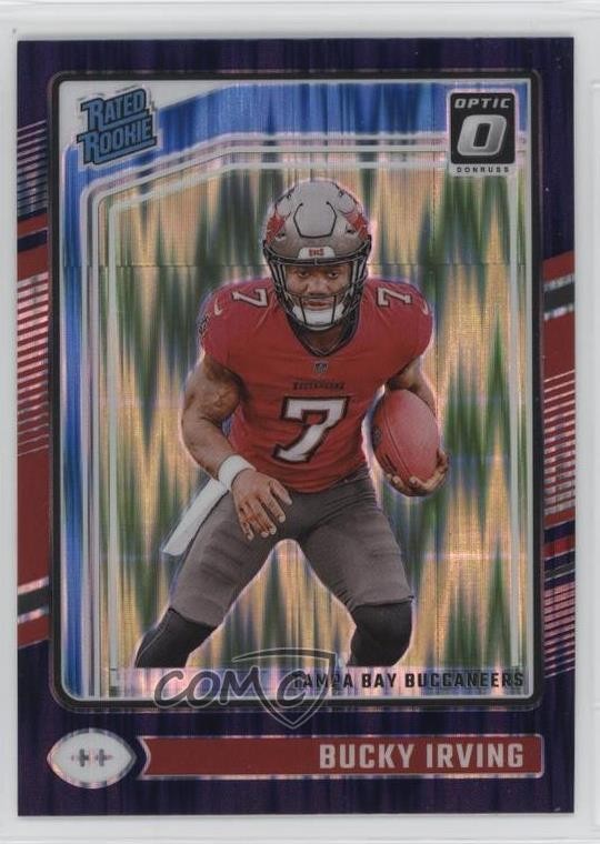 2024 Panini Donruss Optic Rated Rookie Purple Shock Prizm Bucky Irving #216 0gj3