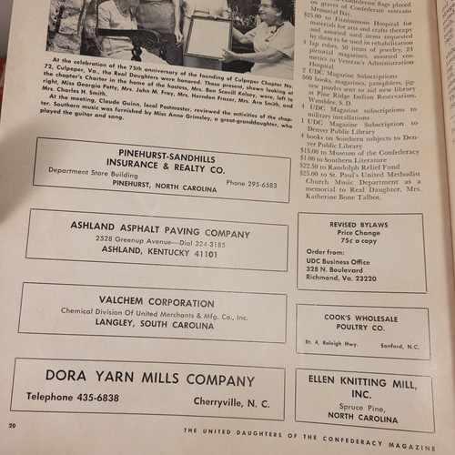 UDC United Daughters Of The Confederacy Civil War Magazine Vol.XXXV July 1972 #7 - Picture 16 of 18
