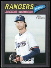 2026 Topps Heritage #98 Jacob deGrom Dark Gray Border
