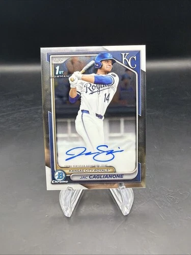 2024 Bowman Draft Chrome Jac Caglianone 1st Prospect Autograph #CPA-JC Royals
