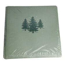 NEW Creative Memories 12 x 12"Scrapbook Album Green Trees  Snow Christmas Book