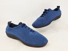 Arcopedico Womens LS Shoes EU 37 US 6 Blue Knit Comfort Lace Up