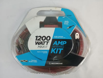 #ad #ad Scosche 1200 Watt Single Amp Wiring Kit KA65D 8 AWG Amplifier Power Install $35.00