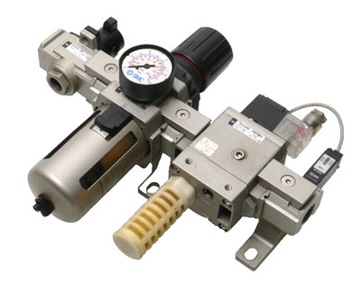 SMC Wartungseinheit | EVHS4500-F04 + EAW4000-F04 + EAV4000-F04-5Y0 + IS1000