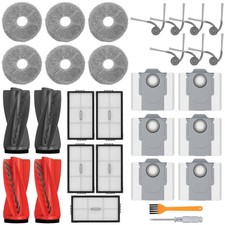 28 Pack Parts with Roborock Saros10R Robot Vacuum Cleaner,Parts Include:2 Dua...