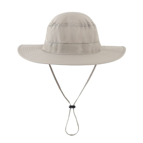 Mens Sun Hat with Neck Flap Quick Dry UV Protection Caps Fishing Hat (Ash Grey) - Picture 2 of 8